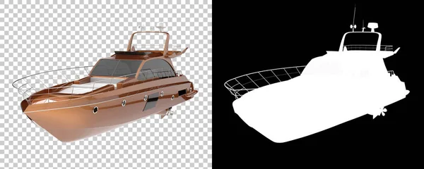 Due Modelli Super Yacht Lusso Isolati Sfondo Bianco — Foto Stock