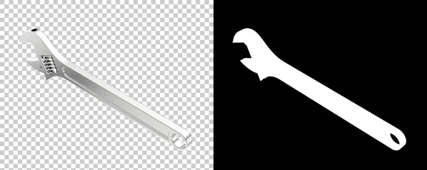 Ayarlanabilir Anahtar Beyaz Arkaplanda Izole Edildi Görüntüleme Illüstrasyon — Stok fotoğraf