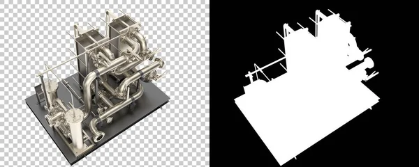 Assembly Construction Isolated Background Rendering Illustration — Stok fotoğraf