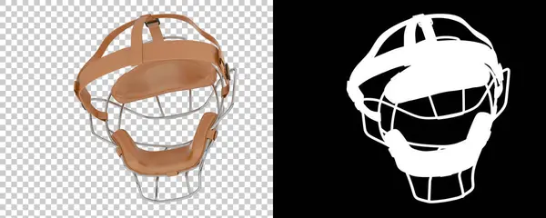 棒球头防护头盔 3D说明 — 图库照片