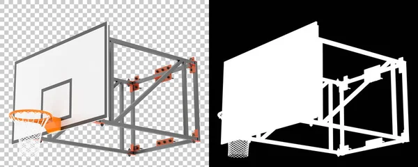 Basketkorg Återgivning Illustration — Stockfoto