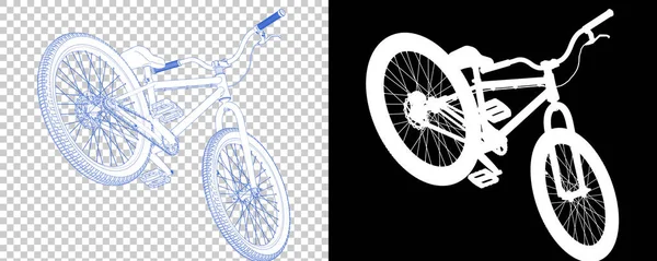 Modern Bmx Bicycle White Background — Stock Photo, Image