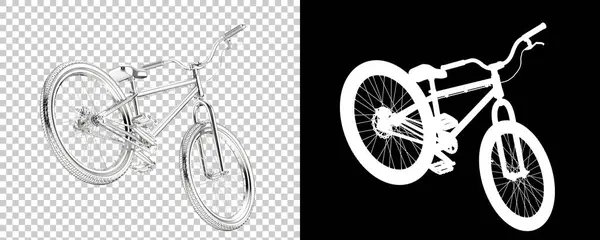 Moderno Bmx Bicicleta Fundo Branco — Fotografia de Stock
