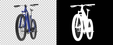 Bisiklet siyah ve beyaz arka planda izole edilmiş. 3d görüntüleme - illüstrasyon