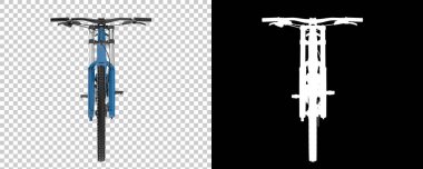 Bisiklet siyah ve beyaz arka planda izole edilmiş. 3d görüntüleme - illüstrasyon