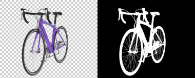 Arka planda hızlı bisiklet izole edilmiş. 3d görüntüleme - illüstrasyon