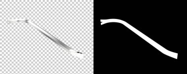 Beyaz arka planda levye. 3d görüntüleme - illüstrasyon