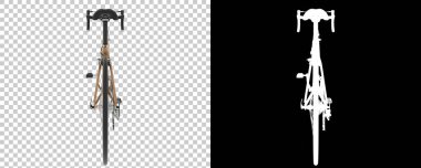 Arka planda hızlı bisiklet izole edilmiş. 3d görüntüleme - illüstrasyon