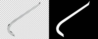 Beyaz arka planda levye. 3d görüntüleme - illüstrasyon