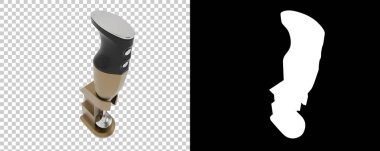 Arka planda maske ile karıştırıcı izole. 3d görüntüleme - illüstrasyon