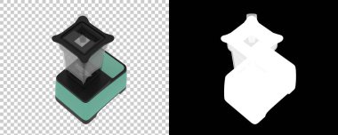 Arka planda maske ile karıştırıcı izole. 3d görüntüleme - illüstrasyon