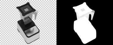 Arka planda maske ile karıştırıcı izole. 3d görüntüleme - illüstrasyon