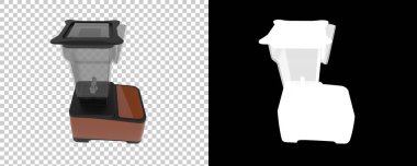 Arka planda maske ile karıştırıcı izole. 3d görüntüleme - illüstrasyon