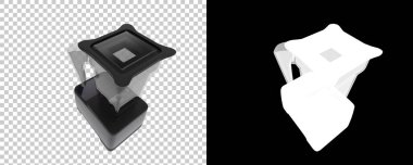 Arka planda maske ile karıştırıcı izole. 3d görüntüleme - illüstrasyon