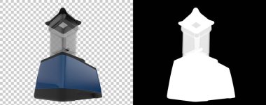 Arka planda maske ile karıştırıcı izole. 3d görüntüleme - illüstrasyon