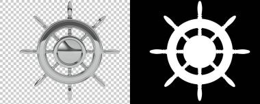 Dümen dümeni. 3d illüstrasyon  