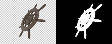 Dümen dümeni. 3d illüstrasyon  