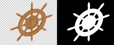 Dümen dümeni. 3d illüstrasyon  