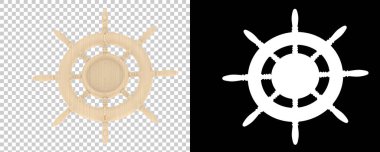 Dümen dümeni. 3d illüstrasyon  