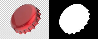 bira kapağı gerçekçi illüstrasyon beyaz üzerine izole 