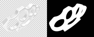 Brass Knuckles 3d illustration