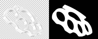 Brass Knuckles 3d illustration