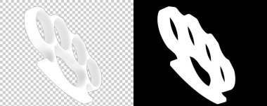 Brass Knuckles 3d illustration