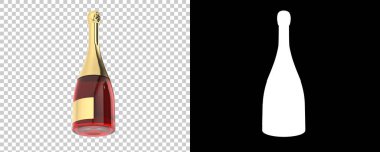 Web için saydam arkaplan Şampanya illüstrasyon tasarımı 