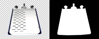 Kahve makinesi izole edilmiş. 3d oluşturma