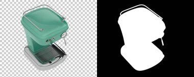 Kahve makinesi izole edilmiş. 3d oluşturma