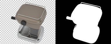 Kahve makinesi izole edilmiş. 3d oluşturma