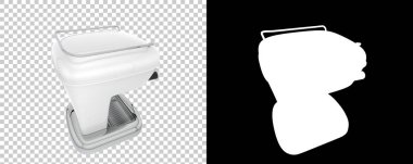 Kahve makinesi izole edilmiş. 3d oluşturma