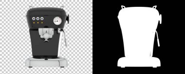 Kahve makinesi izole edilmiş. 3d oluşturma