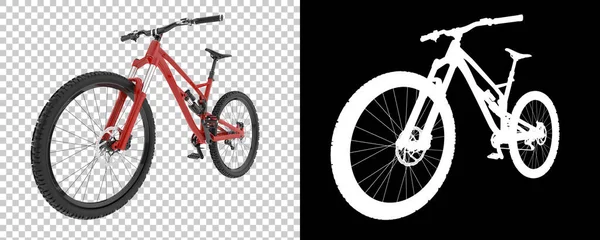 Bicicleta Aislada Sobre Fondo Blanco Negro Representación Ilustración —  Fotos de Stock