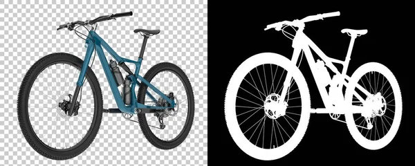 Bisiklet siyah ve beyaz arka planda izole edilmiş. 3d görüntüleme - illüstrasyon