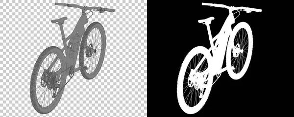 กรยานท แยกจากพ นหล ขาวและส การแสดงผล ภาพประกอบ — ภาพถ่ายสต็อก