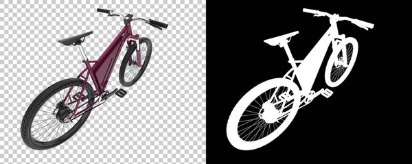 Bicicleta Aislada Sobre Fondo Blanco Negro Representación Ilustración — Foto de Stock