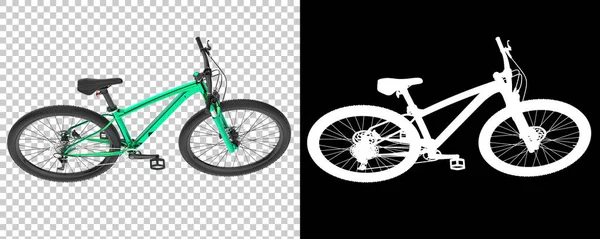 Sepeda Diisolasi Dengan Latar Belakang Putih Dan Hitam Ringkasan Ilustrasi — Stok Foto