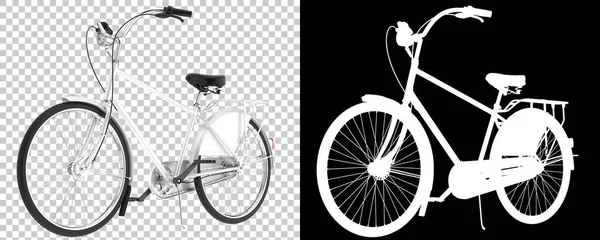 Vélo Classique Isolé Sur Fond Blanc Rendu Illustration — Photo