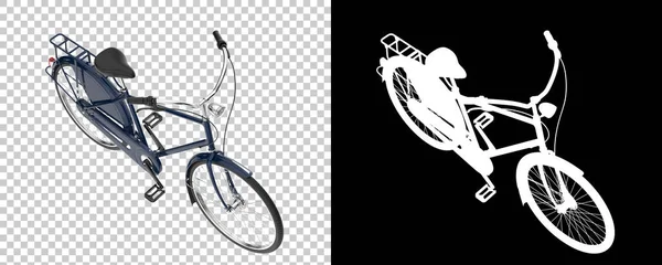 白い背景に隔離された古典的な自転車 3Dレンダリング イラスト — ストック写真