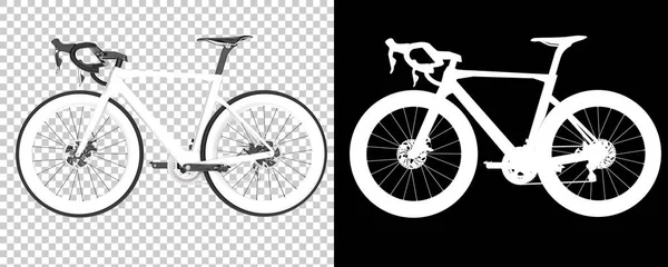 Bicicleta Clássica Isolada Fundo Branco Renderização Ilustração — Fotografia de Stock