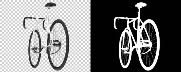 Bicicleta Clásica Aislada Sobre Fondo Blanco Representación Ilustración — Foto de Stock