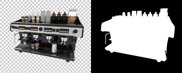 コーヒーマシンは孤立しています 3Dレンダリング — ストック写真