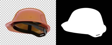 Güvenlik kaskı. İnşaat şapkası. 3d illüstrasyon kapağı 