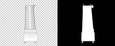 Büyük şerit taşıyıcı yapı. 3d resimleme 
