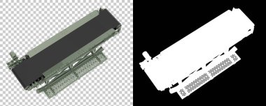 Fabrika makinelerinin 3 boyutlu çizimi. şerit taşıyıcı yapıları