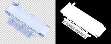 Fabrika makinelerinin 3 boyutlu çizimi. şerit taşıyıcı yapıları