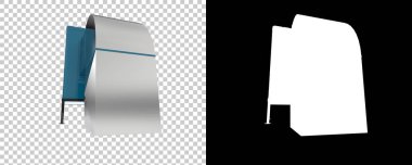 Beyaz arka planda hava soğutucusu. 3d görüntüleme - illüstrasyon