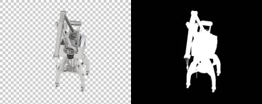 Crane arka planda izole edilmiş. 3d görüntüleme - illüstrasyon