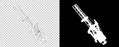 Crane izole. 3d görüntüleme - illüstrasyon